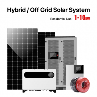 Гибридная/автономная солнечная система для жилых помещений мощностью 1-10 кВт 