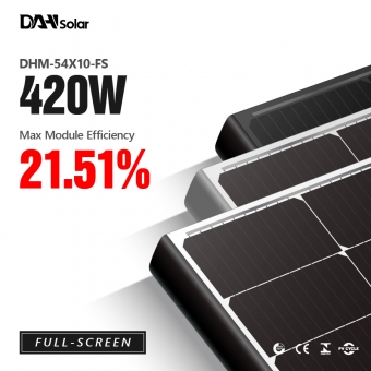 DHM-54X10/FS 390~420W полноэкранные моно солнечные панели
 