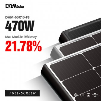 DHM-60X10/FS 450~470W полноэкранные моно солнечные панели
 
