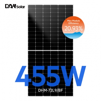 Двухсторонние полуэлементные солнечные панели DHM-72L9 / BF-435 ~ 465 Вт 