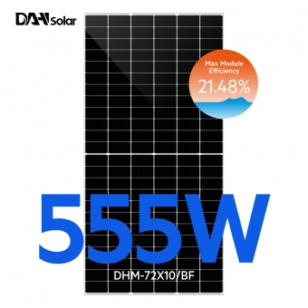 DHM-72X10/BF-525~560W двусторонние моно высокоэффективные солнечные панели
 